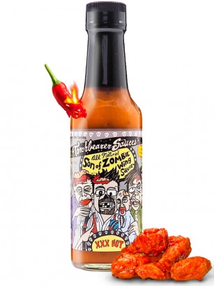 Salsa Torchbearer Hot Sauce | Alitas de Pollo Son of Zombie 142 grs.