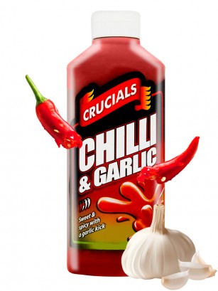 Salsa Chili y Ajo Crucials 500 ml. | Dulce y Picante.