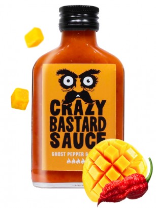 Salsa Crazy Bastard | Ghost Pepper & Mango 100 ml.