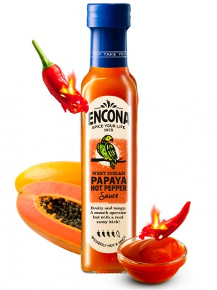 Salsa Picante Papaya Hot Pepper Habanero | Encona 142 ml.