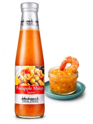 Salsa Tailandesa de Piña y Mango | Sabor Medio Picante | 295 ml.