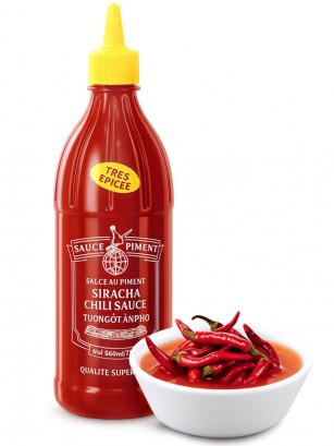 Salsa Sriracha Chili | Extra Hot | Receta China 430 ml.