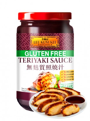 Salsa Teriyaki Sin Gluten Vegano | Lee Kum Kee 368 grs.