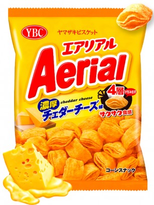 Snack de Almohadillas Maíz Asado con Cheddar | Aerial | 65g.