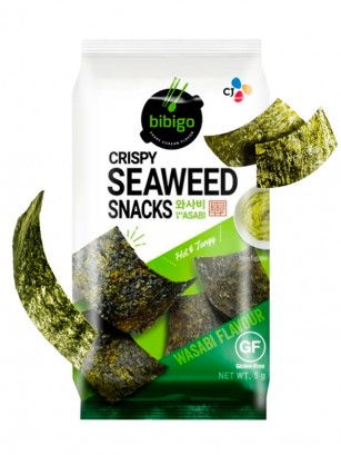 Algas Nori Crujiente Sazonada Wasabi | Bibigo