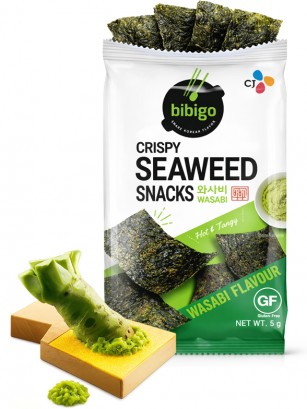 Algas Nori Crujiente Sazonada Wasabi | Bibigo