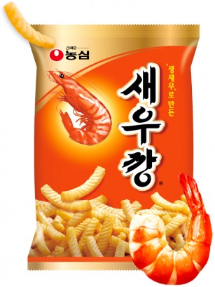 Snack Coreano Sabor Gambas a la Parrilla | Nongshim Seawu Kang | 75 grs.