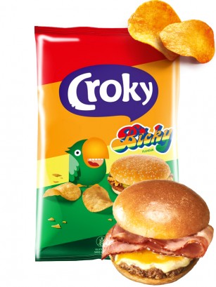 Patatas Chips Sabor Hamburguesa Belga | Bicky Flavour Croky 40 grs.