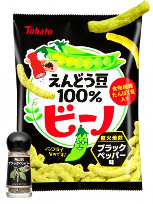 Snack de Guisantes Japoneses con Pimienta Negra 61 grs.