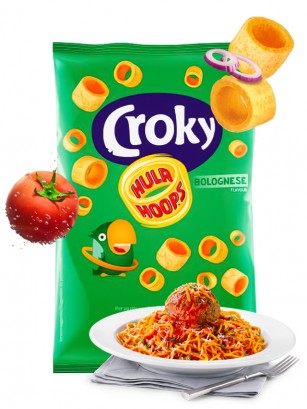 Snack Hula Hoops Sabor Boloñesa | Croky 75 grs.
