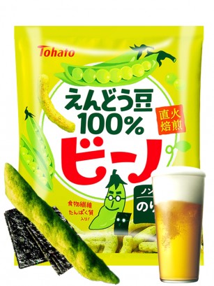 Snack de Guisantes Japoneses con Alga Nori  y Sal de Okinawa 65 grs.