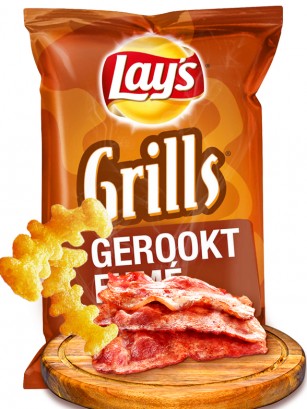 Espirales de Patata Lays de Bacon Ahumado 30 grs.