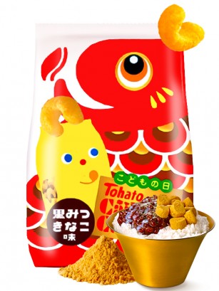 Snack Lovely Tohato sabor Kuromitsu & Kinako | Edición Kodomo No Hi 77 grs.