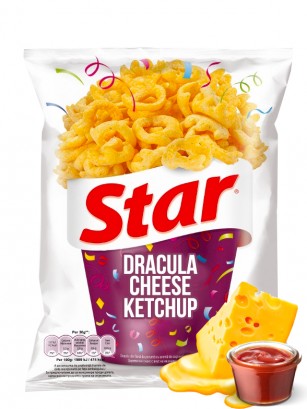 Snack Mix de Queso Drácula y Aros de Ketchup | Star Pepsi 80 grs.