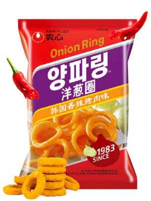 Snack Coreano de Aros de Cebolla | Hot & Spicy 40 grs