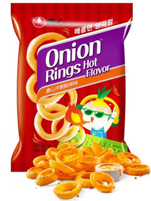 Snack Coreano de Aros de Cebolla | Hot & Spicy 40g.