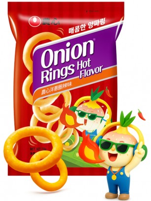 Snack Coreano de Aros de Cebolla | Hot & Spicy 40g.