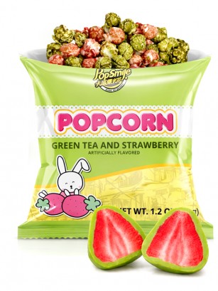 Palomitas de Maíz sabor Té Verde y Fresa 35g.