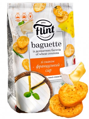Tostadas de Pan Sabor Queso Francés | Flint 90g.