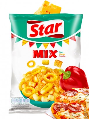 Snack Mix de Pizza, Queso y Paprika | Star Pepsi 90 grs.