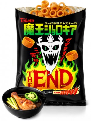 Snack Aros Devil Jolokia | Pollo y Lemongrass | Ultra Picante | Tohato 40g.