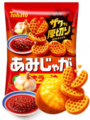 Patatas Fritas Gaufrette con Aceite de Sésamo y Chile | Tohato 53g.