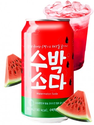 Soda Coreana Sabor Sandía 350 ml.