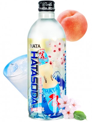 Soda Ramune de Melocotón Momo | Hatasoda Aluminio 500 ml.