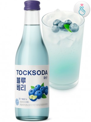 Licor Coreano Soju Sparkling con Arándanos 360 ml.