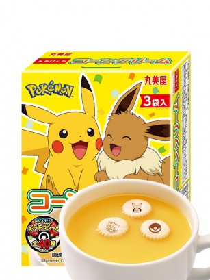 Sopa Instantánea de Crema de Maíz | Edición Pokemon | 3 Raciones.