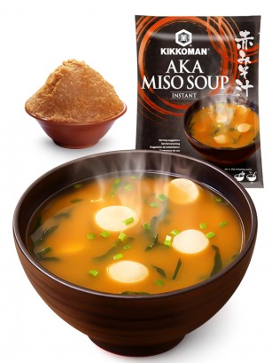 Sopa instantánea de Miso Rojo y Alga Wakame | Kikkoman