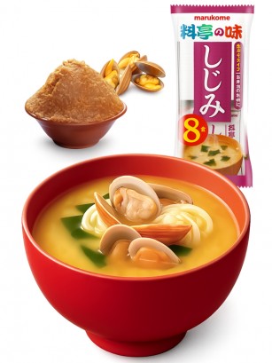 Sopa Instantánea de Miso y Almejas Shijimi | Marukome 8 Raciones