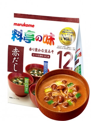 Sopas Instantáneas de Miso Rojo | 12 Raciones | 4 variedades
