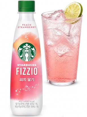 Refresco Starbucks Corea  Fizzio Melocotón y Fresa | 400 ml