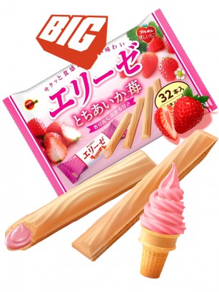 Sticks Elise de Crepe de Crema de Fresas Tochiaika 115g.