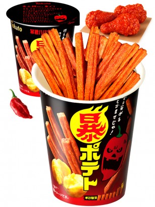 Sticks de Patata de Pollo con Doble Picante | Nivel 7 Picante | Tohato 30g.