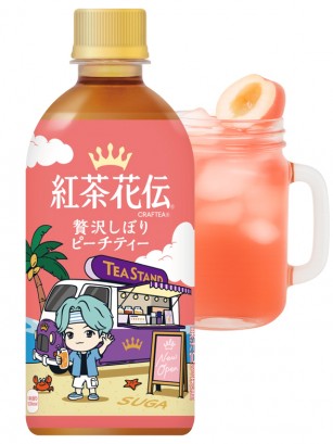 Bebida Té y Melocotón (Momo) | Colabo. TinyTAN | 7 Diseños Aleatorios 440 ml.