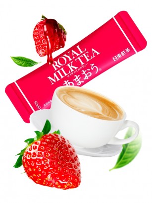Royal Milk Tea con Fresas Japonesas de Amaou | Unidad