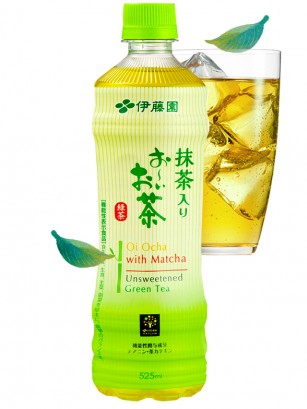 Té Verde con Matcha Oi Ocha Sin Azúcar | Con Teanina Catequina 525 ml.