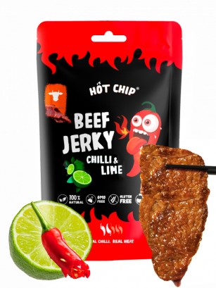 Snack Ternera Sabor Chile y Lima | Hot Chip 25 grs.