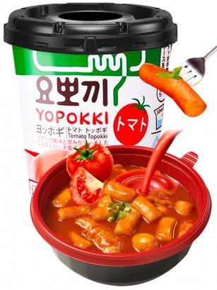 Yopokki | Mochis Coreanos Topokki Instantáneos con Tomate 120 grs.