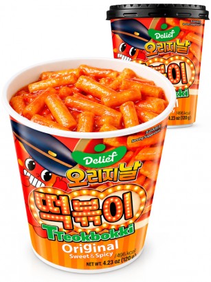 Tteokbokki (Topokki) Original Dulce y Picante Cup | Delief 120 g