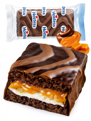 Pastelito Kazbars Choco Caramel | Hostess Twinkies | Unidad 35g.