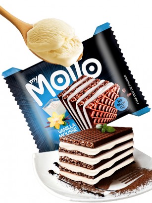 Waffer de Chocolate con Vainilla 34 grs.