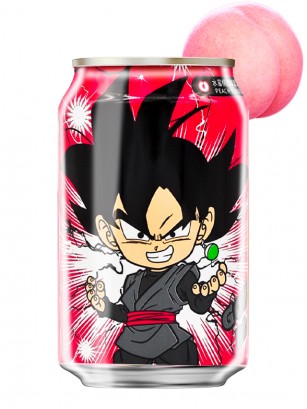 Agua Soda Sabor Melocotón | Ocean Bomb Edición Dragon Ball | Goku Black 330 ml.