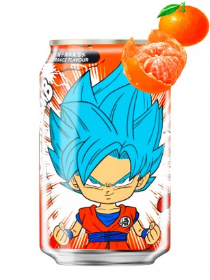 Agua Soda Sabor Naranja | Ocean Bomb Edición Dragon Ball | Goku SS God 330 ml