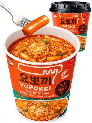 Topokkis | Mochis y Ramen Coreanos Rapokki Instantáneos con Kimchi 145g.