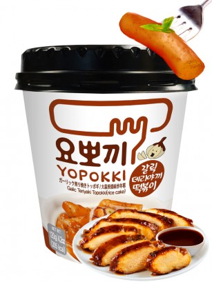 Yopokki | Mochis Coreanos Topokki Instantáneos Garlic Teriyaki 120 grs.