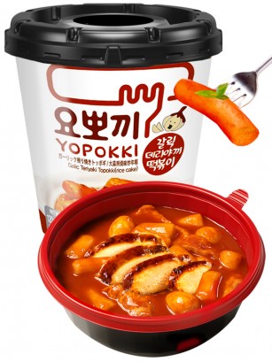 Yopokki | Mochis Coreanos Topokki Instantáneos Garlic Teriyaki 120 grs.