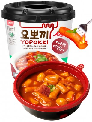 Yopokki | Mochis Coreanos Topokki Instantáneos Muy Picantes 140 grs.